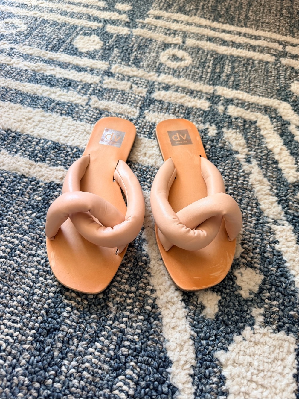 DV by Dolce Vita Blush Knotted Slide Sandals